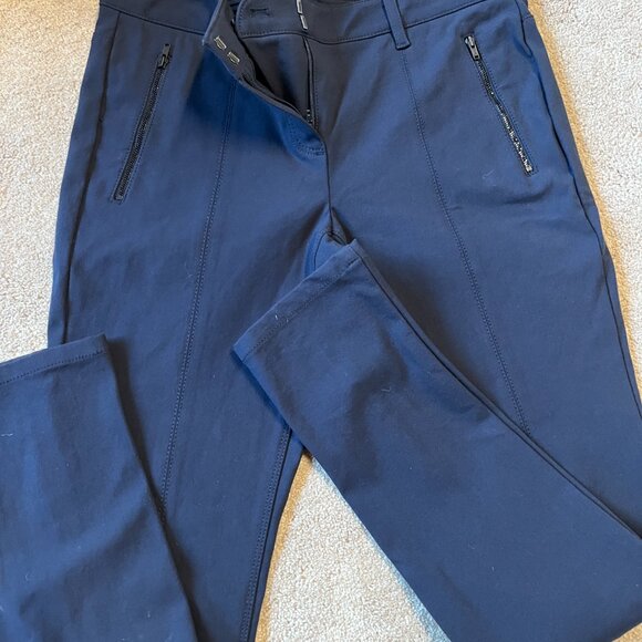Theory Navy Skinny Pants (Jean-Like Feel) (Size 10 - runs small) (like new) - Picture 10 of 11